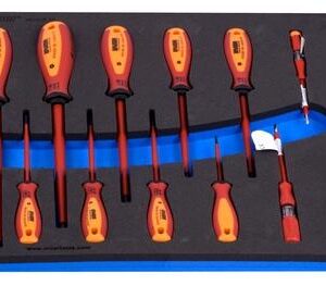 Garnitura izoliranih ploščatih izvijačev VDETBI v SOS vložku 964VDE8A Unior 621800