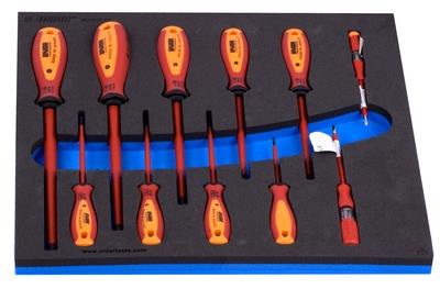 Garnitura izoliranih ploščatih izvijačev VDETBI v SOS vložku 964VDE8A Unior 621800