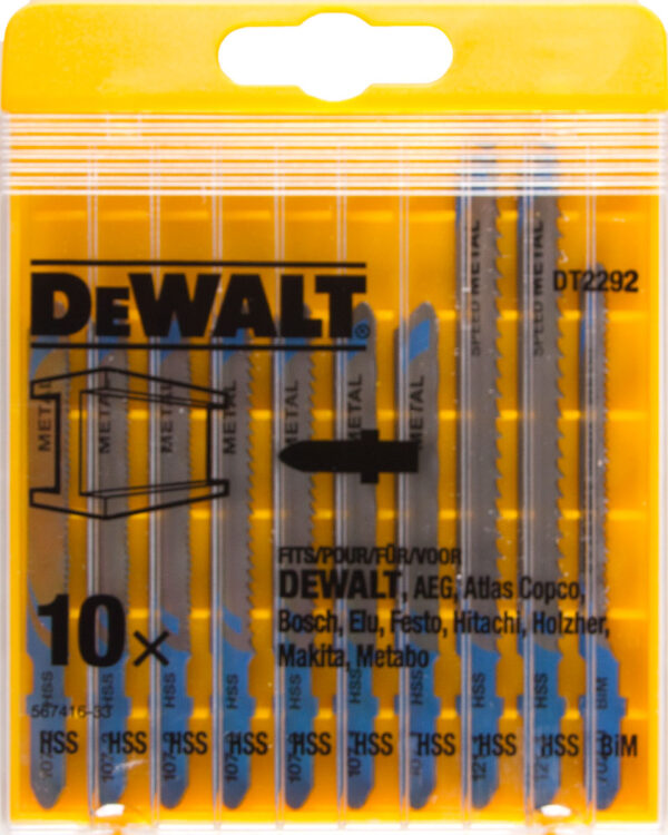 Garnitura listov za vbodno žago Dewalt DT2292