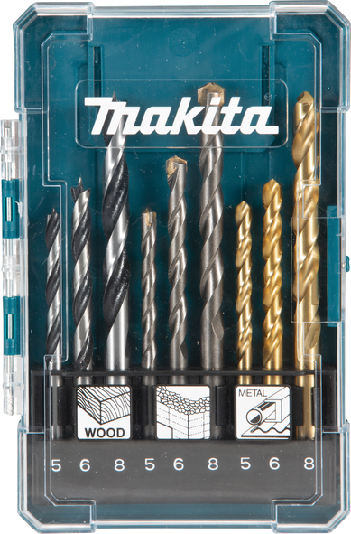 9-delni set svedrov Makita D-71962