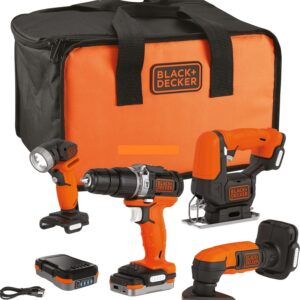 4-delni set orodja Black & Decker BDCK123S2S