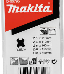 5-delni set svedrov SDS+ Makita D-00795