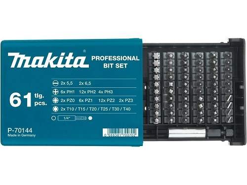 61-delni set vijačnih nastavkov Makita P-70144