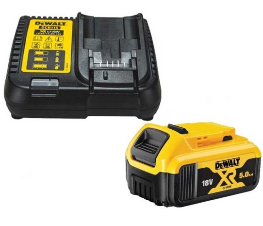 Set akumulator 5.0 Ah + hitri polnilnik Dewalt