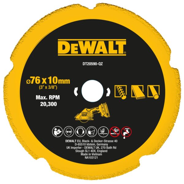 Diamantna rezalna plošča Dewalt DT20590