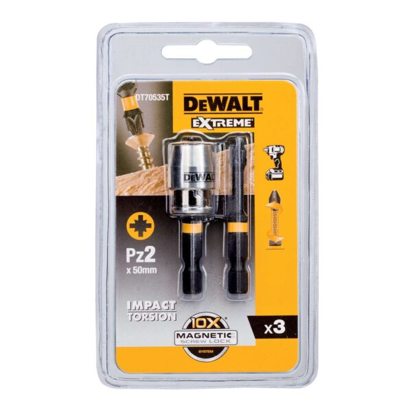 VIJAČNI NASTAVKI IR TORSION 57MM 2xPZ2 Dewalt DT70535T