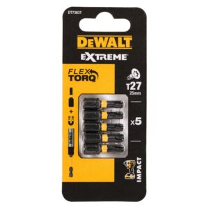 VIJAČNI NAST TORX 27/25 EXTREME ZA UDAR. VIJ. 5KOM Dewalt DT7383T