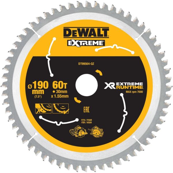 LIST ZA KROŽNO ŽAGO 190MMX30MM 60T FLEXVOLT Dewalt DT99564