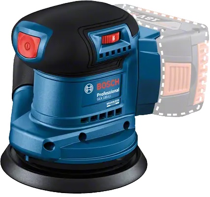 Akumulatorski ekscentrični brusilnik Bosch GEX 185-LI 06013A5020