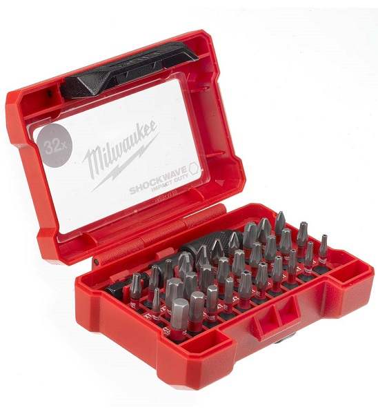 32-delni set vijačnih nastavkov Milwaukee Shockwave Impact 4932464240
