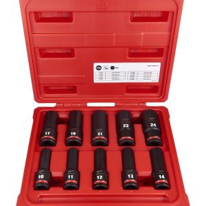 10-delni set dolgih nasadnih ključev Milwaukee 4932480457