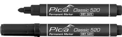 Marker dry safe črni pica 520/46