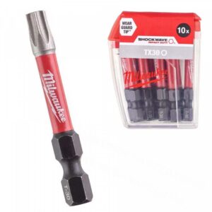 10-delni set vijačnih nastavkov TX30 50mm Milwaukee SHOCKWAVE 4932471574