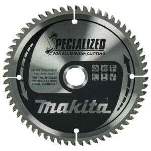 TCT Specialized žagin list za aluminij 160 mm (60 zob) Makita 160x20x60Z B-33233