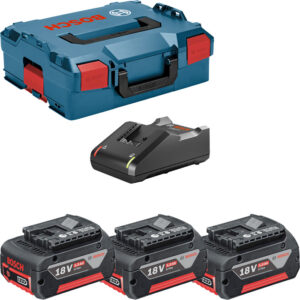 BOSCH Professional akumulatorski komplet 3x GBA 18V 5,0 Ah + GAL 18V-40 v L-Boxx 136 0615990L3T