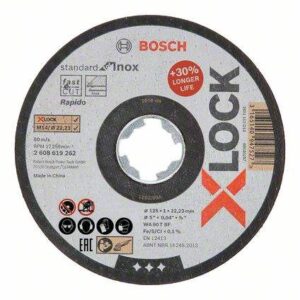 X-LOCK Rezalna p. Sf Inox 125x1 ravna Bosch 2608619262