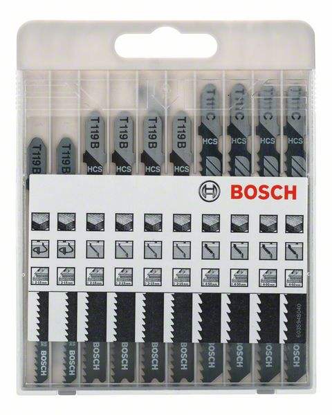 Set vbodnih žaginih listov za les 1/10 Bosch 2607010629