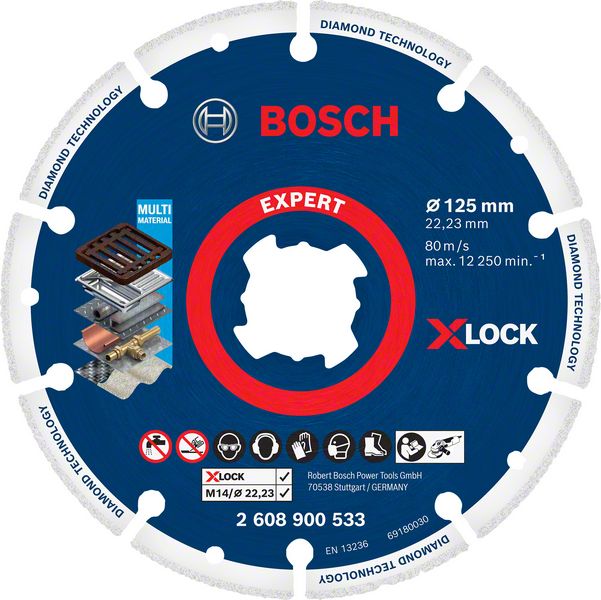 EXPERT Diamond Metal Wheel X-LOCK rezalna plošča Bosch, 125 x 22,23 mm 2608900533
