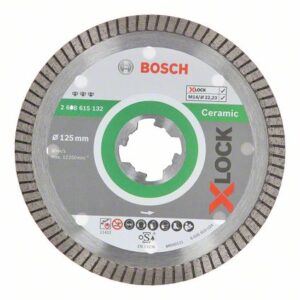 Diamantna rezalna plošča Bosch Best for Ceramic Extraclean Turbo X-LOCK 125 x 22,23 x 1,4 x 7 2608615132