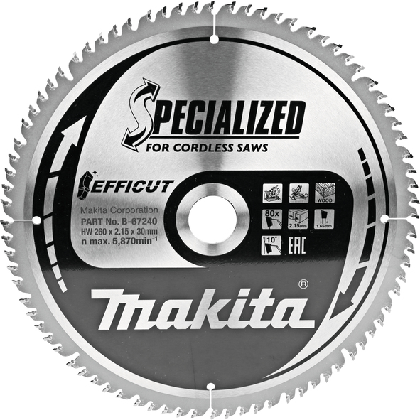 Žagin list Makita B-67240
