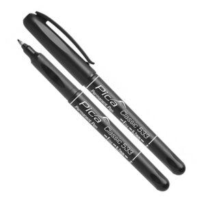 10x Marker fin črna Pica 533/46