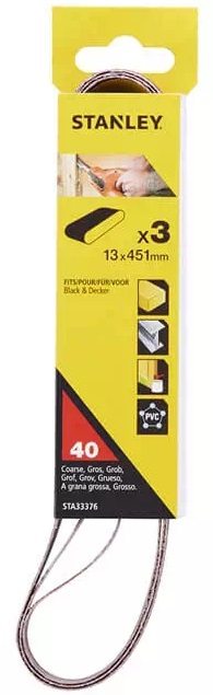 STANLEY brusni trak, ozek, 40g, 13mm STA33376