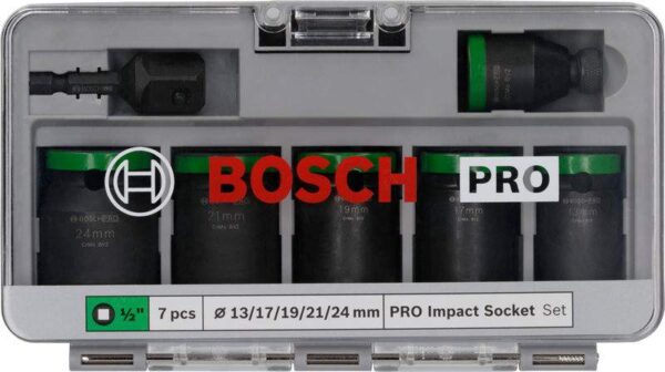 7 delni komplet nastavkov za natične ključe Bosch PRO 2608003032