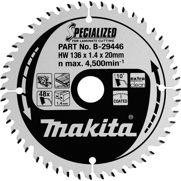 TCT Specialized žagin list za les 136 mm (48 zob) Makita B-33825