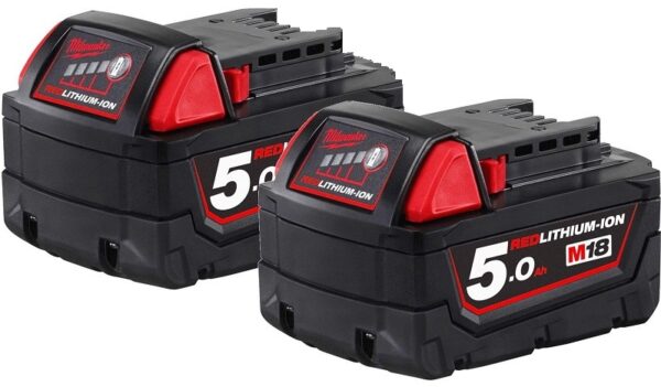 2x Akumulator 5.0 Ah Milwaukee M18 B5-2