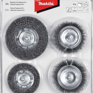 4-delni set žičnih krtačk za vrtalnike Makita D-65729