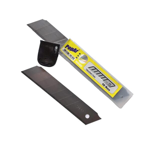 Rezila za univerzalni nož 10 kosov v PVC embalaži POPAR 18mm