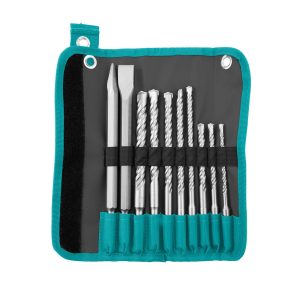 10-delni set udarnih svedrov in dlet SDS Plus (TACSD19101) Total Tools