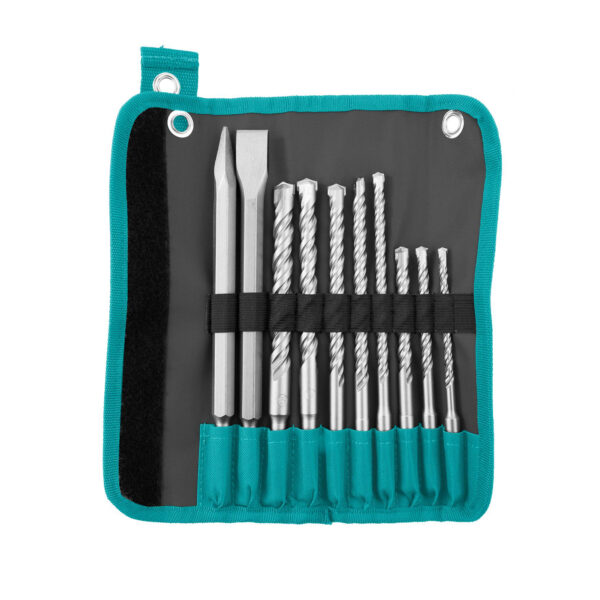 10-delni set udarnih svedrov in dlet SDS Plus (TACSD19101) Total Tools