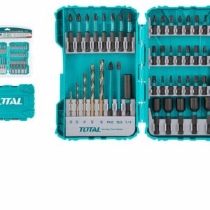 45-delni set udarnih izvijačev in svedrov/ INDUSTRIAL (TACSDL24502) Total Tools