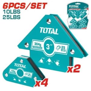 Magnetno držalo za varjenje, 6-delni set (TAMWH6002) Total Tools