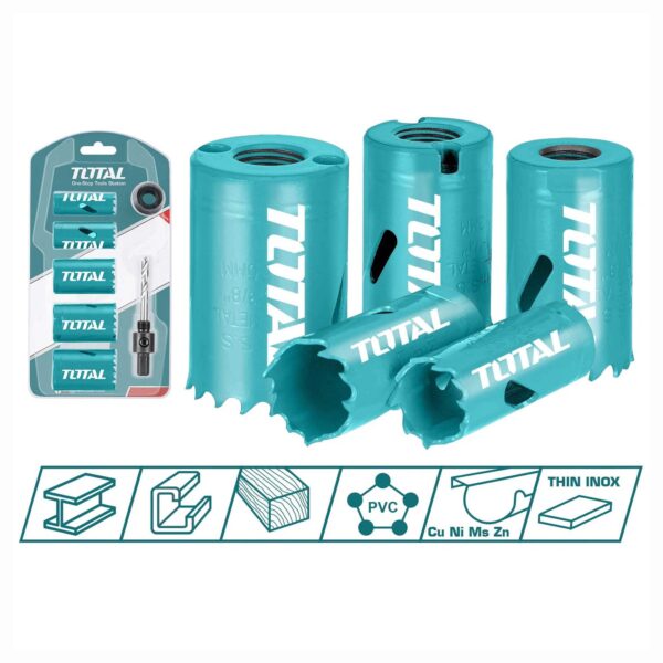 7-delni set kronskih žag (TACSH1071) Total Tools