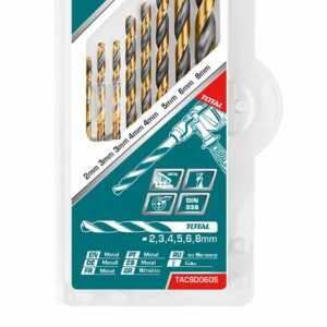 8-delni set HSS sveder za železo (TACSD0801) Total Tools