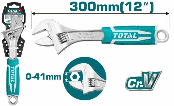 Nastavljiv ključ 300mm / INDUSTRIAL (THT101126) Total Tools