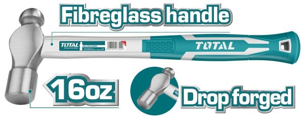 Kroglično kladivo 450g (THT74166) Total Tools