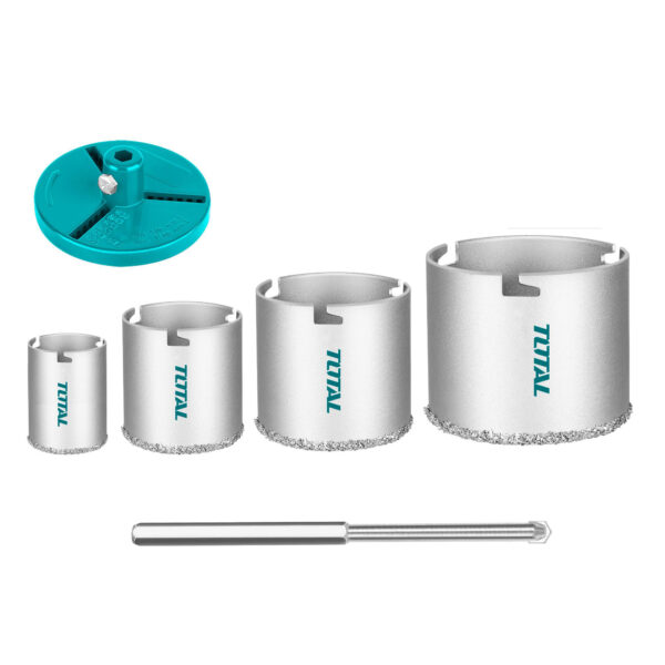 6-delni set karbidnih kronskih žag 33/53/73/83mm (TAC44061) Total Tools