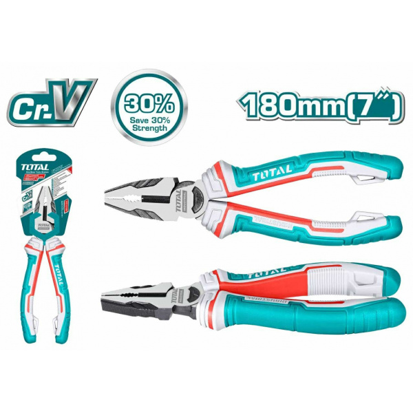 Kombinirane klešče 180mm / INDUSTRIAL (THT210706) Total Tools