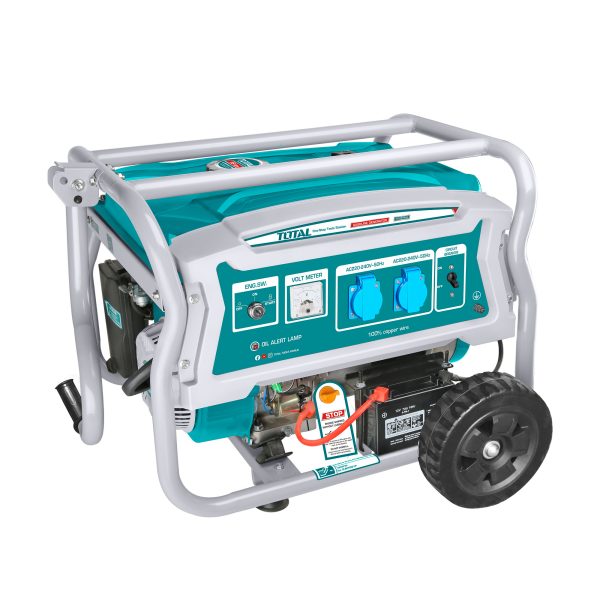 Generator bencinski 3,5KW, 15L/8hp/11hours/3000rpm/ INDUSTRIAL (TP135006E) Total Tools
