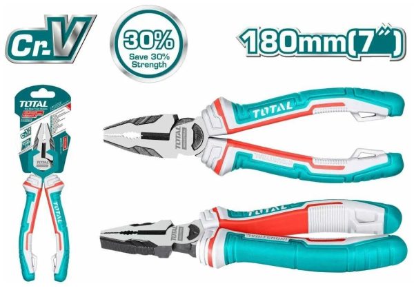 Kombinirane klešče 180mm / INDUSTRIAL (THT210706S) Total Tools