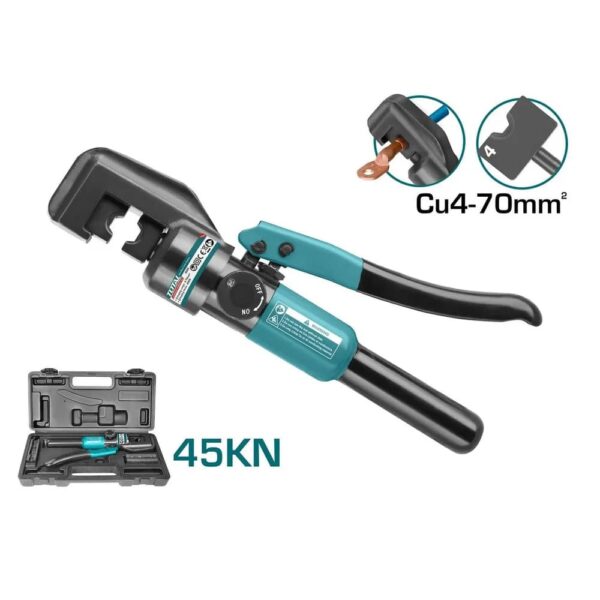 Hidravlične krimp klešče za stiskanje Cu4-70mm /45KN (THCT070) Total Tools