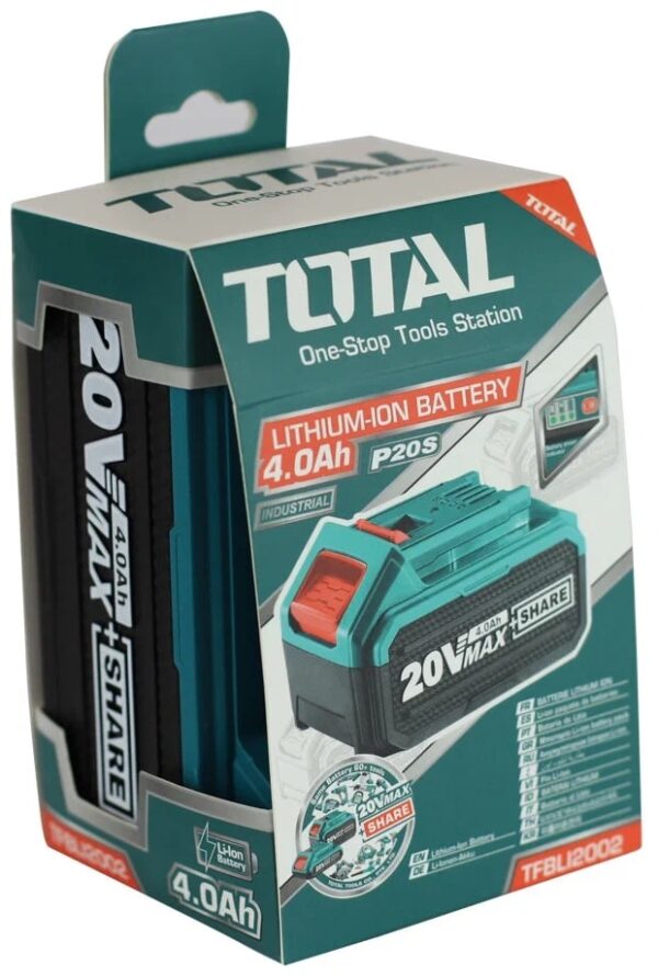 Litij-ionska baterija 4.0 Ah 20 V TFBLI2002 Total Tools