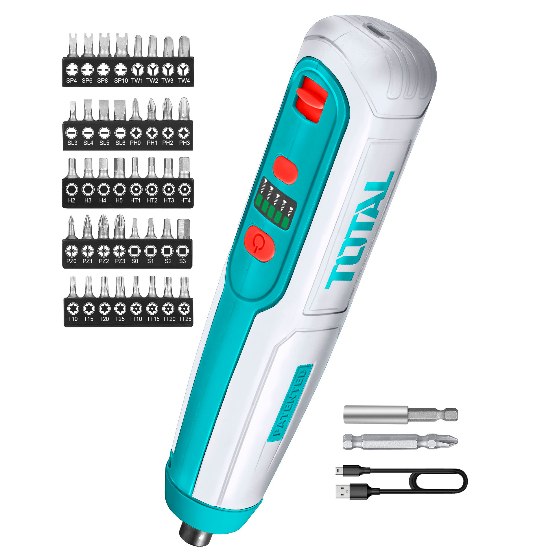 Total Akumulatorski vijačnik TSDLI0403 Tools