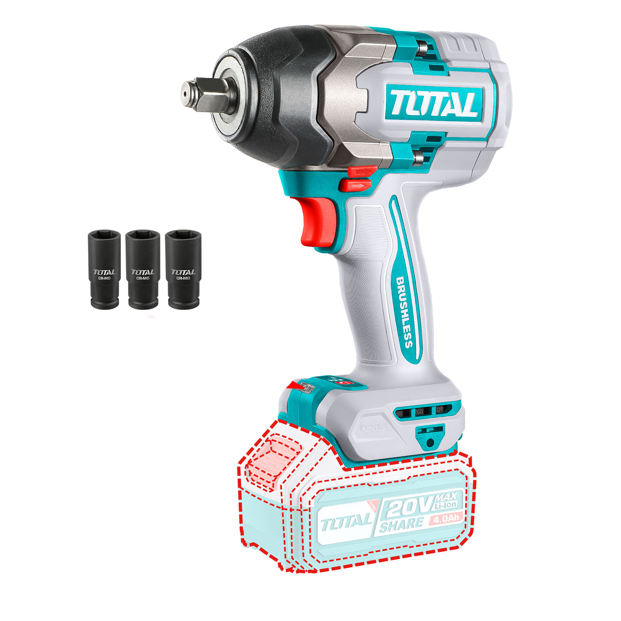 Total Akumulatorski udarni vijačnik TIWLI20851 Tools