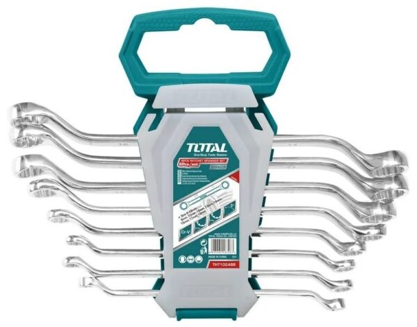 8-delni set ključev 486, 6x7/8x9/10x11/12x13/14x15/16x17/18x19/20x22/1000g/ INDUSTRIAL (THT102486) Total Tools