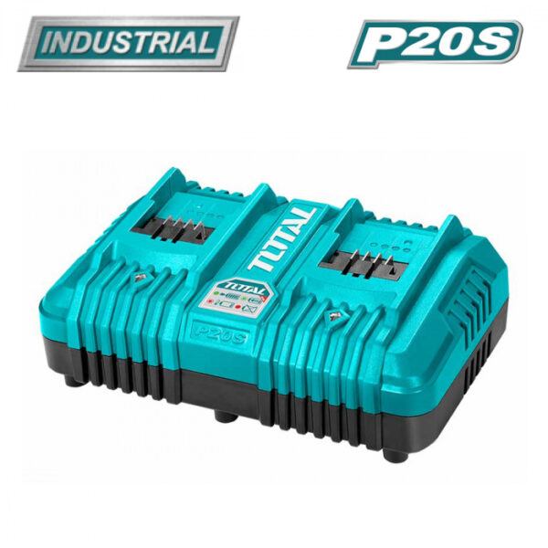 Akumulatorski polnilnik baterij P20S 2-polnilnik, 4A /20V/ INDUSTRIAL (TCLI2034E) Total Tools