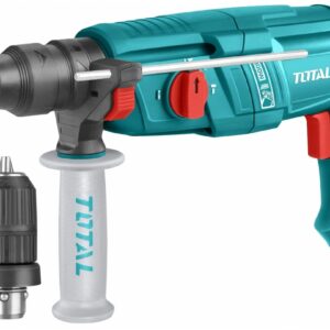 Električno rotacijsko kladivo 800W z dodatnim nastavkom, SDS Plus/4000bpm/14mm/2,5J (TH308268-2) Total Tools
